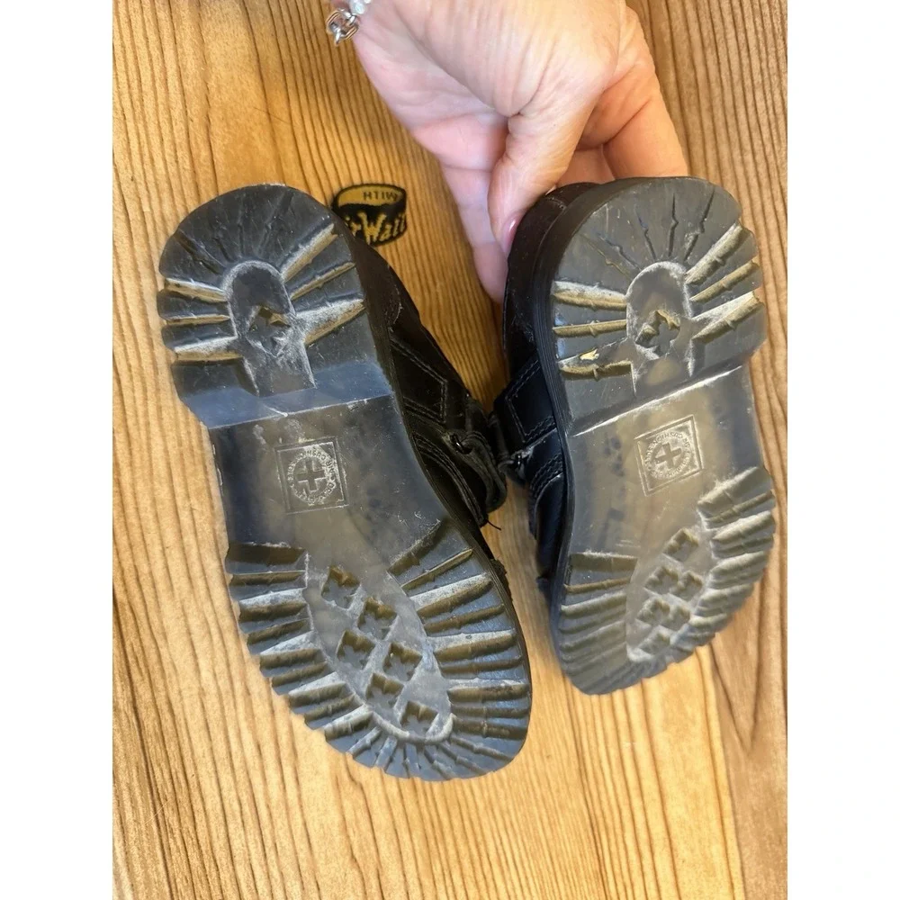 Dr Martens Air Wair Kids Toddler Easy On Strap Derby Ethan T Size 19